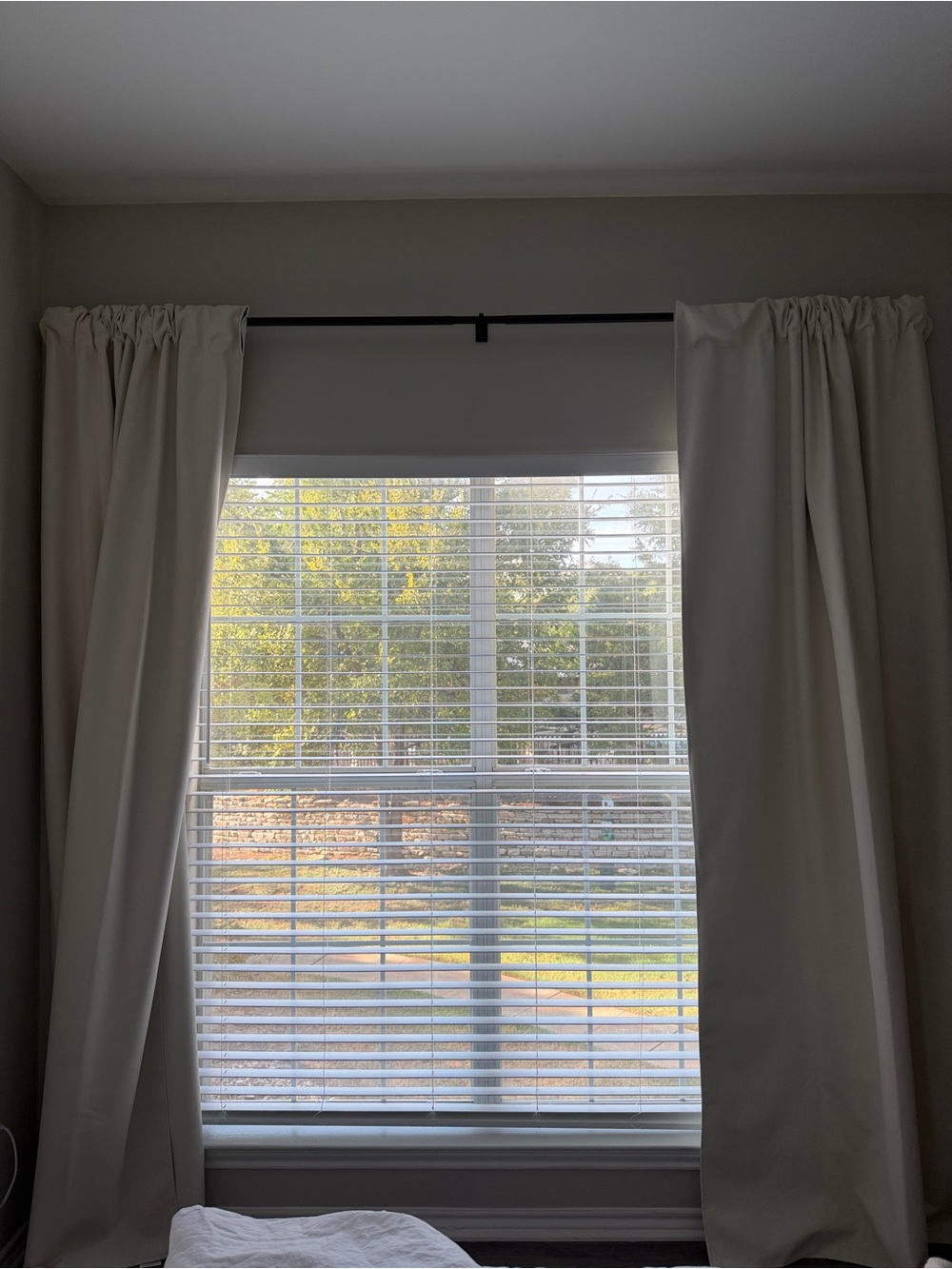 Sleepout Neutral Cream Window Curtain Panels - complete black out